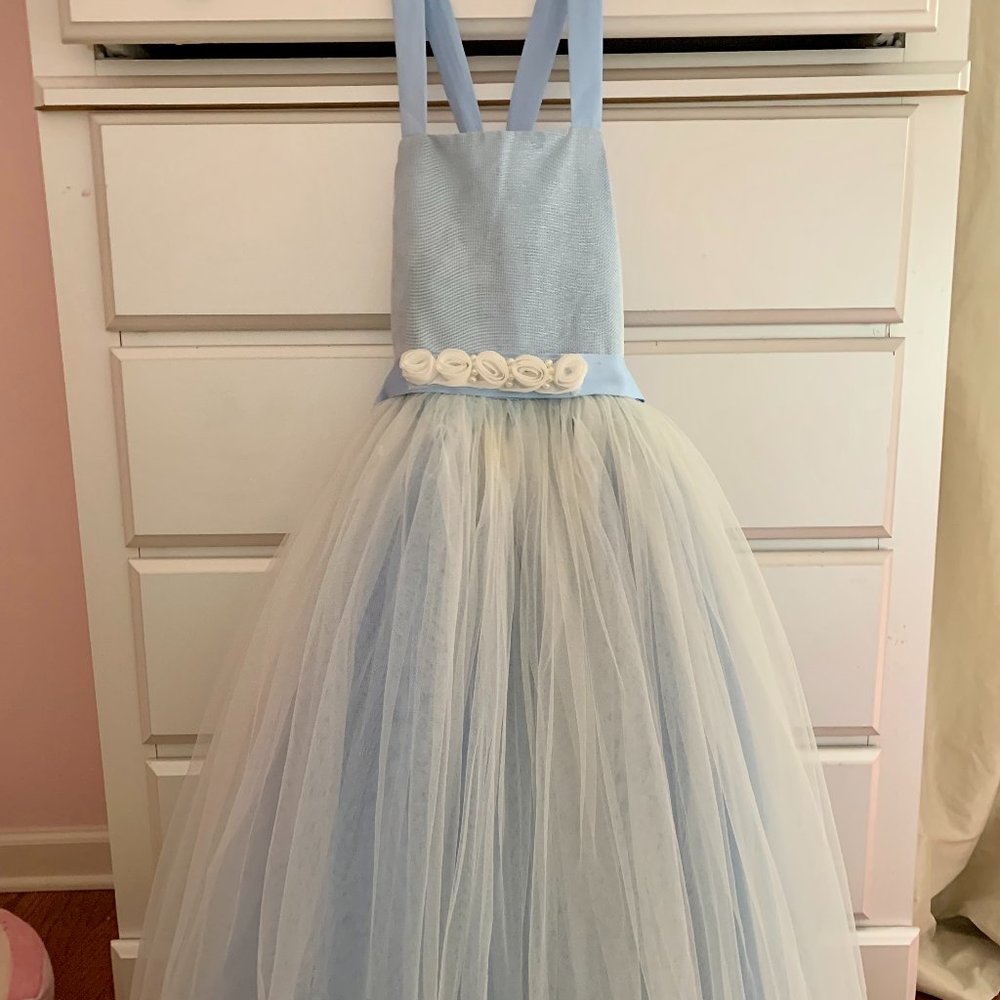 DOLLCAKE DRESS SIZE 6-BLUE